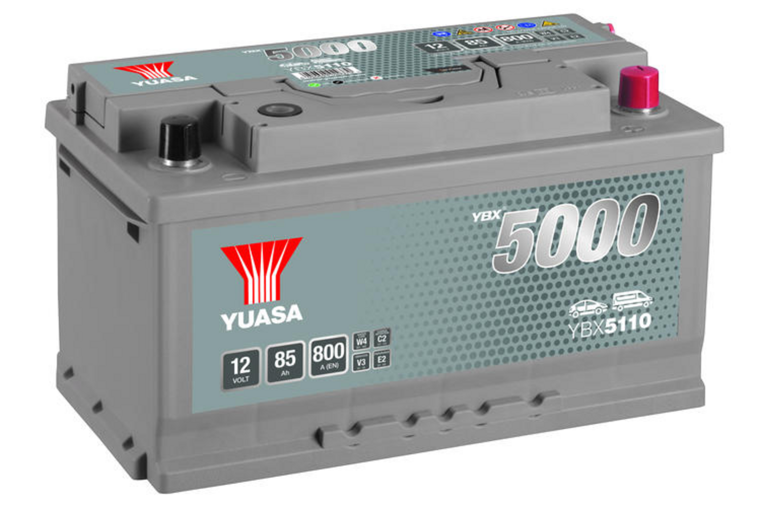 STARTBATTERI YUASA 800 A / 85 Ah