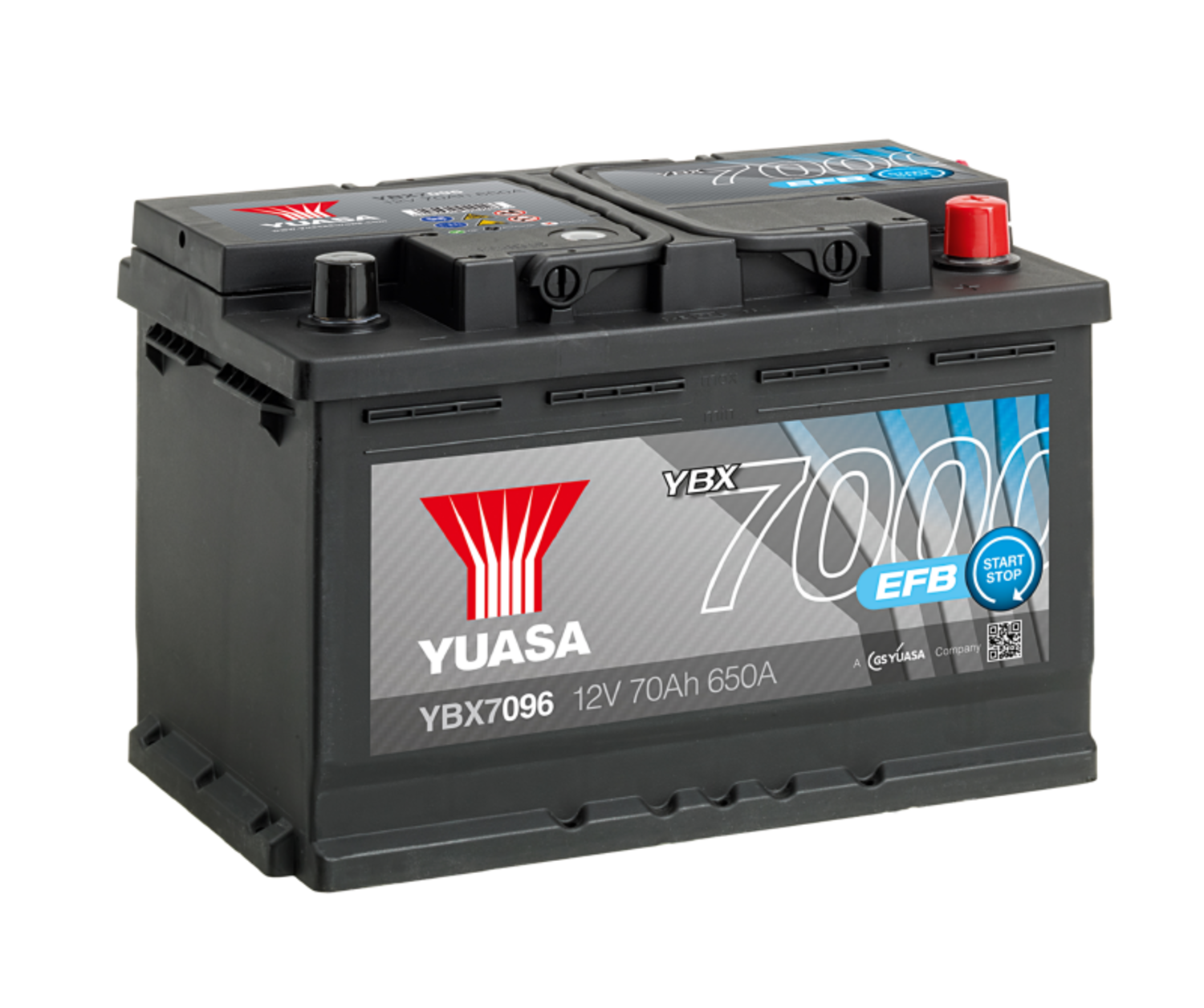 STARTBATTERI YUASA 700 A / 75 Ah