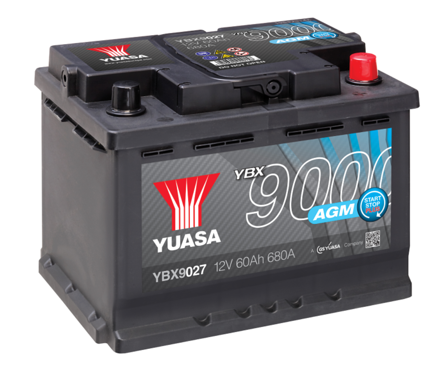 STARTBATTERI YUASA 680 A / 60 Ah