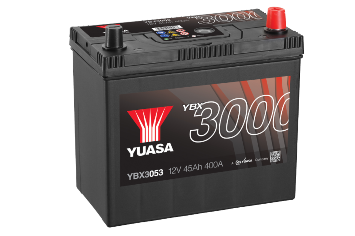 YUASA  BATTERI 12V 45Ah 400A