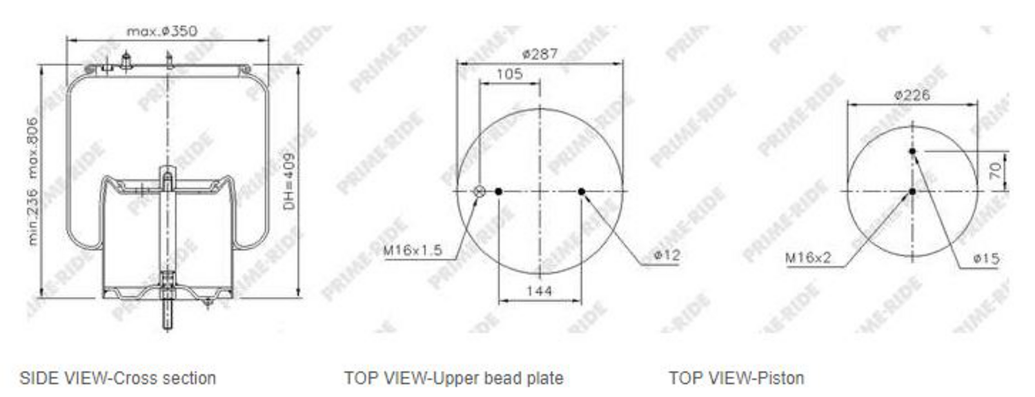 **LUFTFJÄDERBÄLG PRIME-RIDE