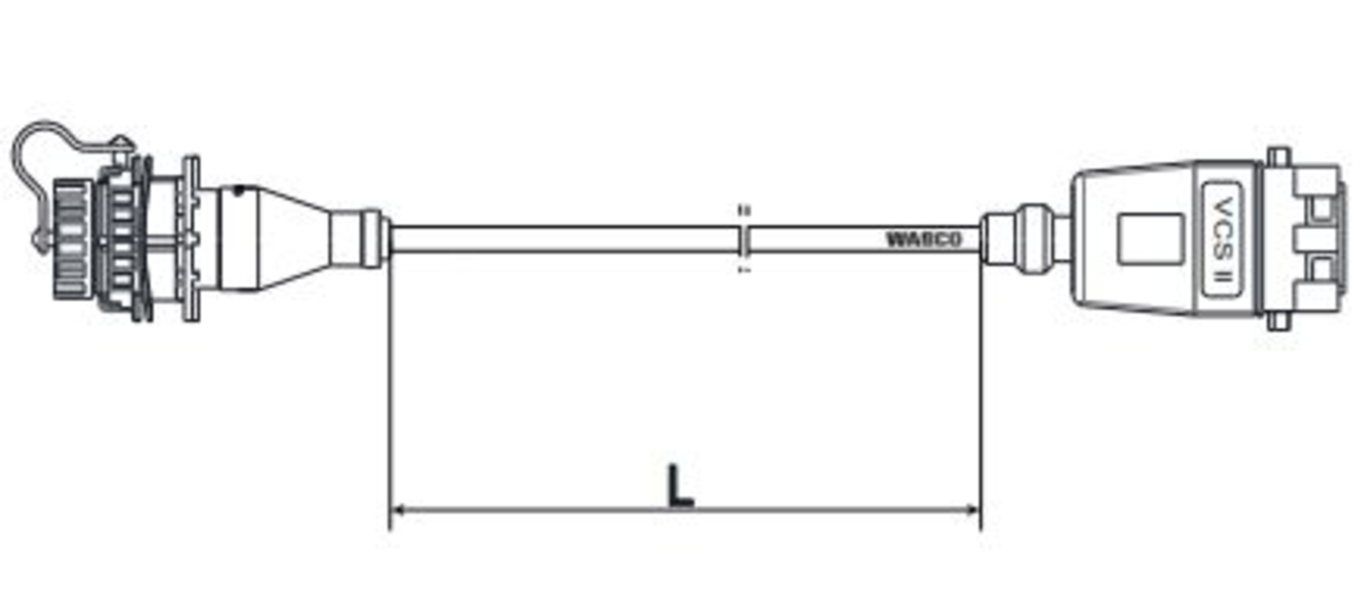 ANSLUTNINGSKABEL VCS II (1 M)