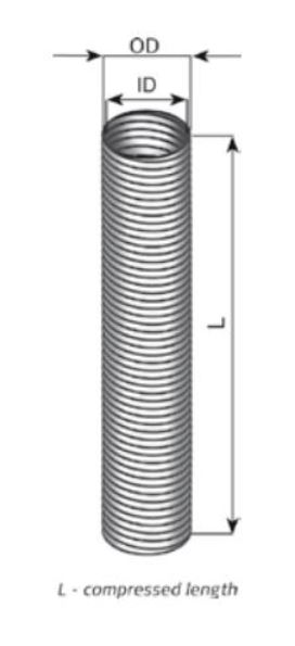 1MT FLEXRÖR DIAM 70MM