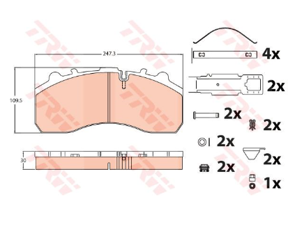 **SKIVBROMSBELÄGGSATS