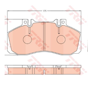 SKIVBROMSBELÄGGSATS TRW