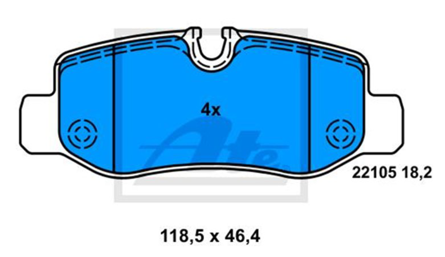 ATE SKIVBROMSBELÄGGSATS