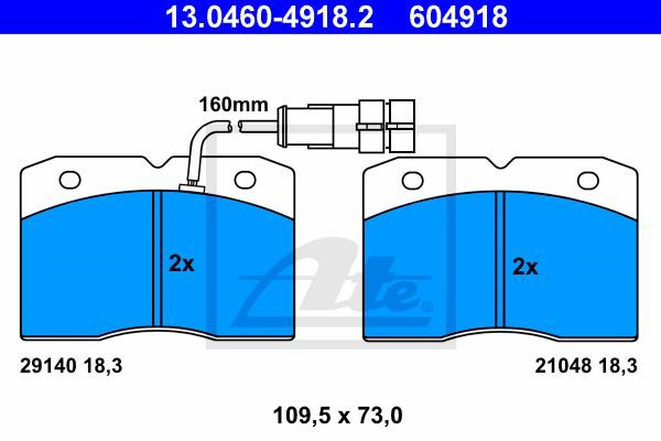 SKIVBROMSBELÄGG ATE