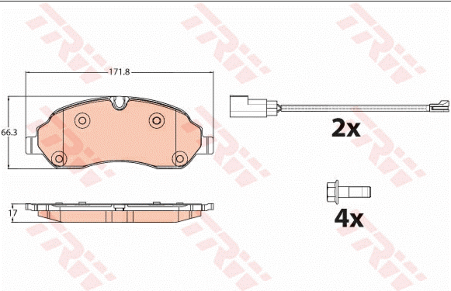 SKIVBROMSBELÄGGSATS