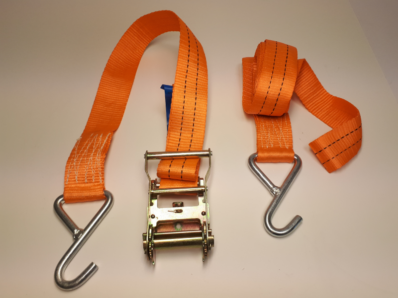 SPÄNNBAND 1+3M ORANGE FLATKROK 50MM