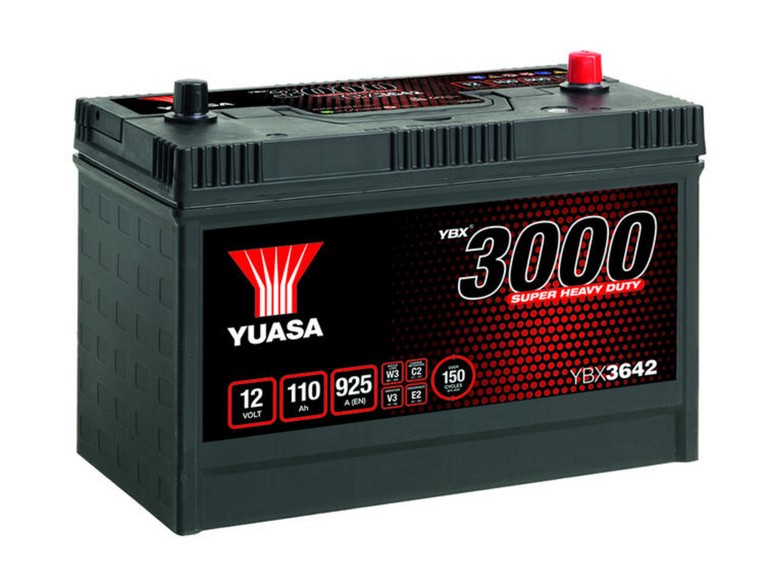 STARTBATTERI YUASA 925 A / 110 Ah