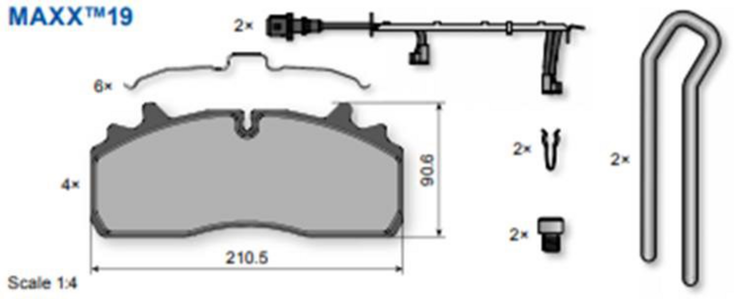SKIVBROMSBELÄGGSATS