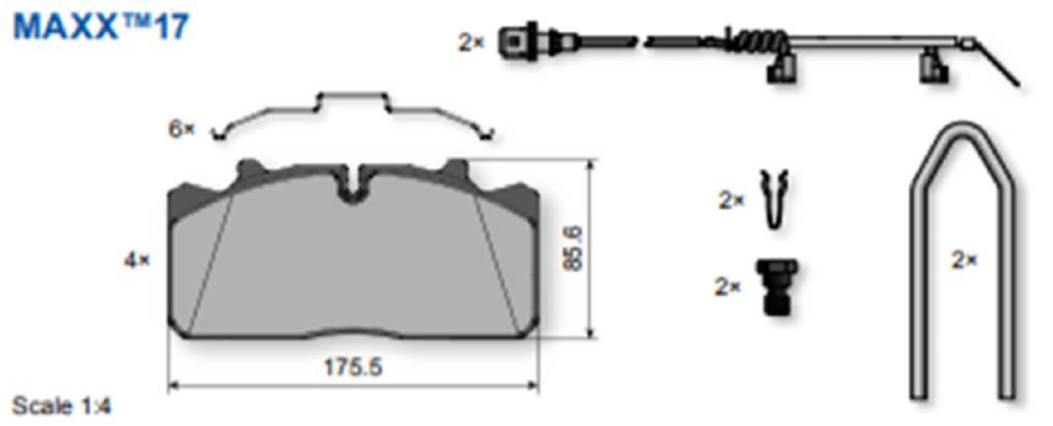 **SKIVBROMSBELÄGGSATS