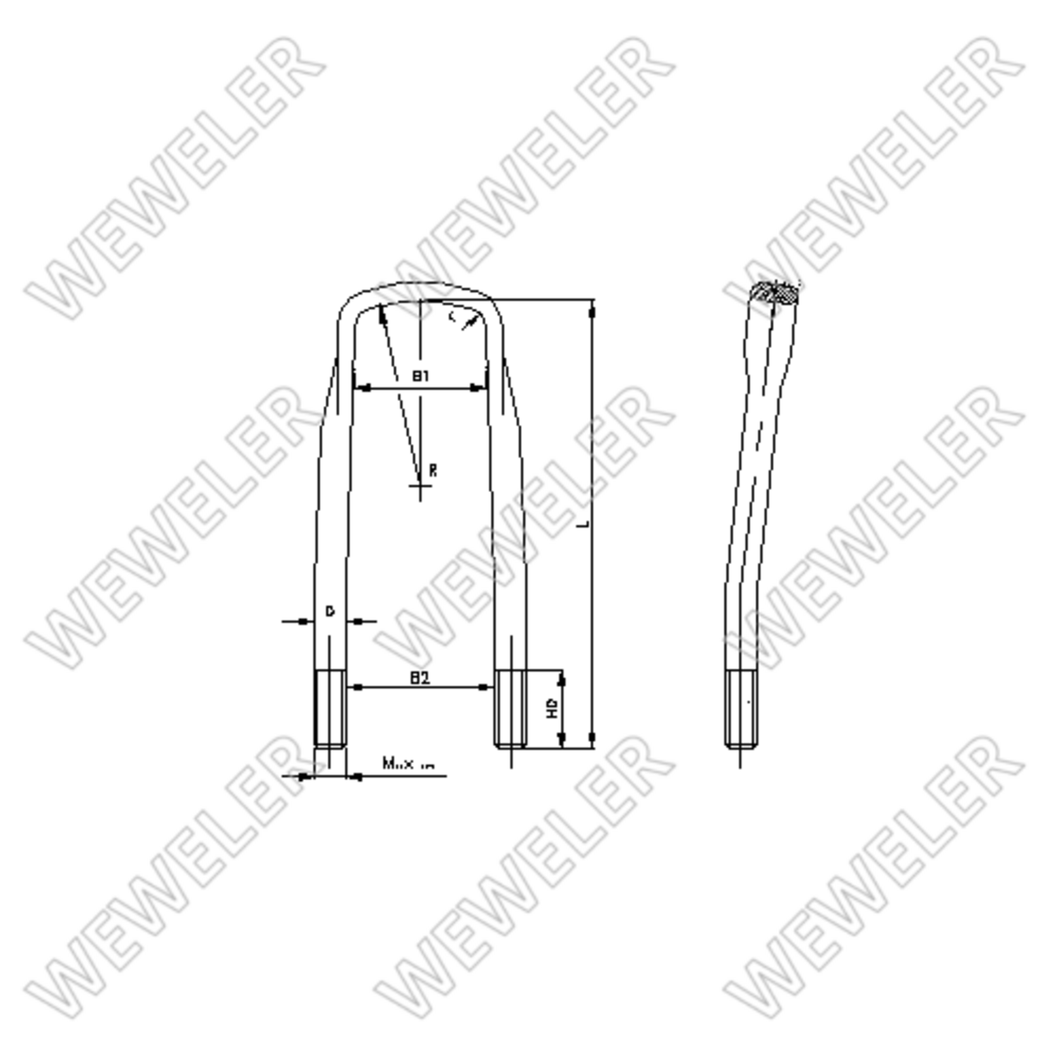 FJÄDERKRAMPA+ MUTTER