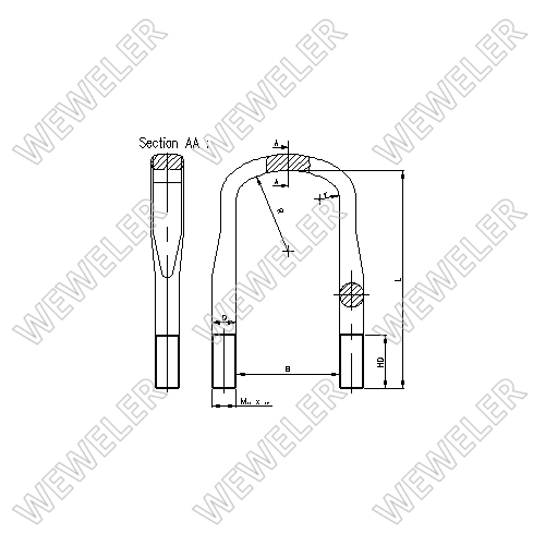FJÄDERKRAMPA M20*1.5-B14-82/28