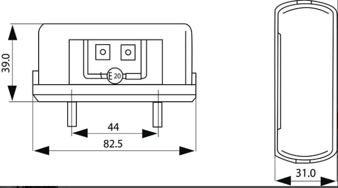 **NUMMERSKYLTSBELYSNING LED 10-33v