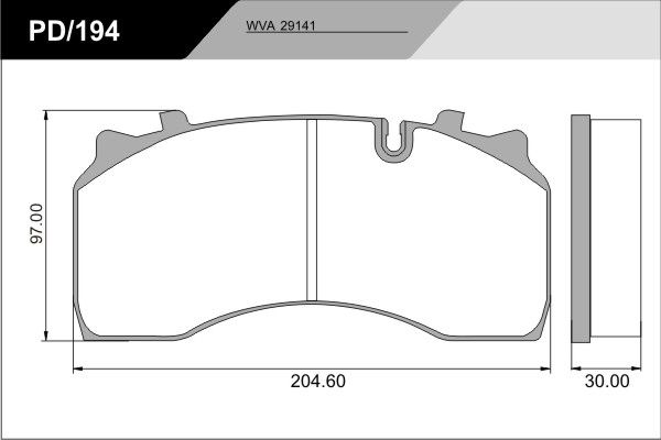 SKIVBROMSBELÄGGSATS