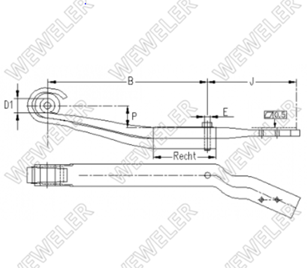 LUFTFJÄDERARM HÖGER