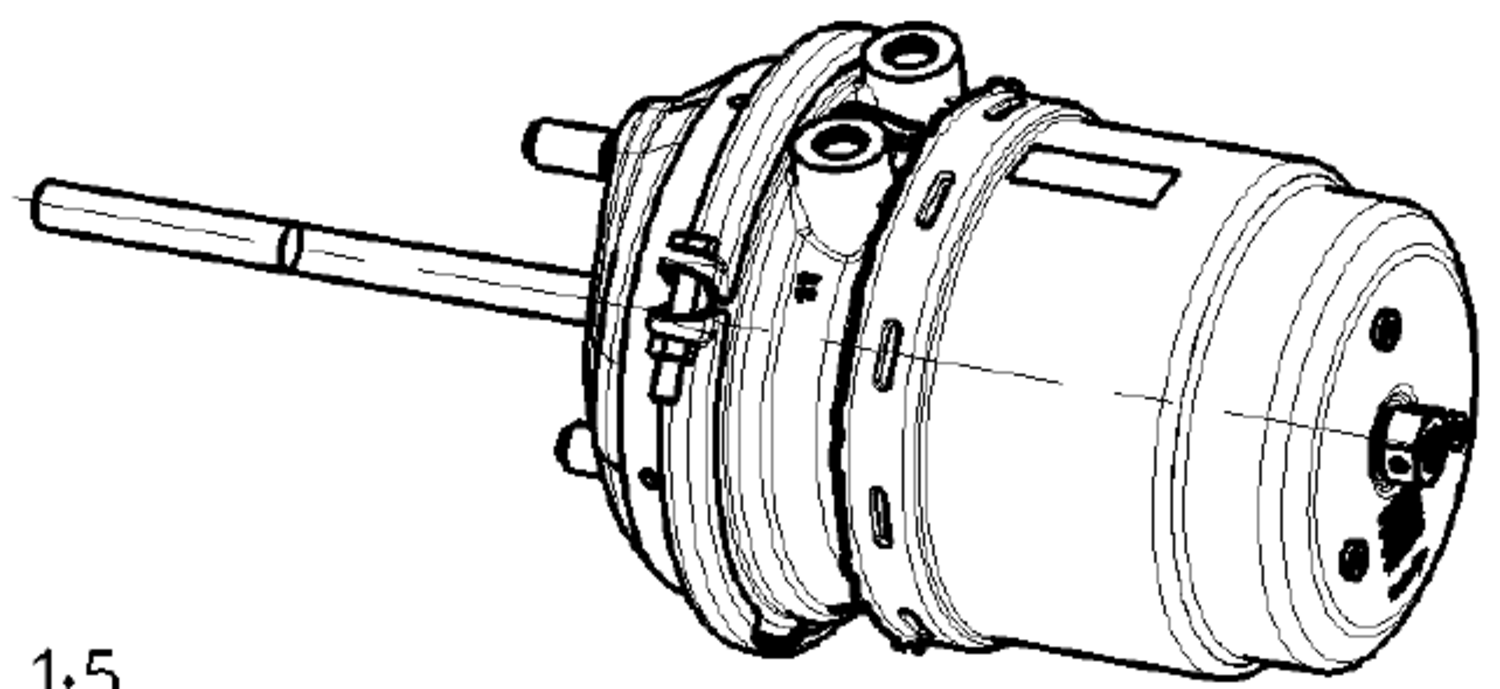 FJÄDERBROMSCYLINDER