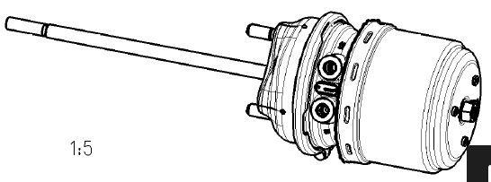 FJÄDERBROMSCYLINDER