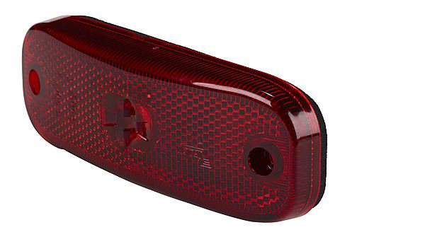 POSITIONSLJUS RÖD LED 12V MED REFLEX, 0,5M KABEL