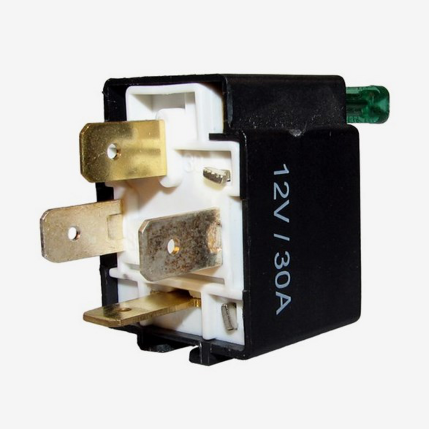 MINIRELÄ 4-POLIG 30A 12V MED 30A SÄKRING, SLUTKONTAKT