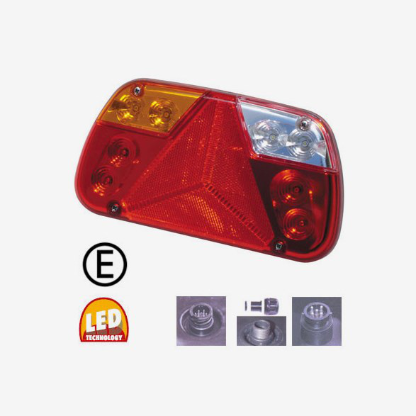 BAKLJUSKOMB LED 12/24V VÄNSTER MED KABELGMF.