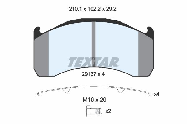 SKIVBROMSBELÄGGSATS TEXTAR