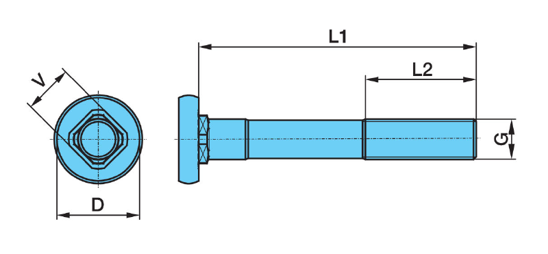FJÄDERBULT M30x2x208/Ø62