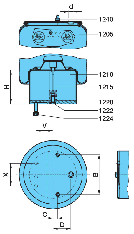 LUFTFJ.BÄLG 36-2/120 HÖ
