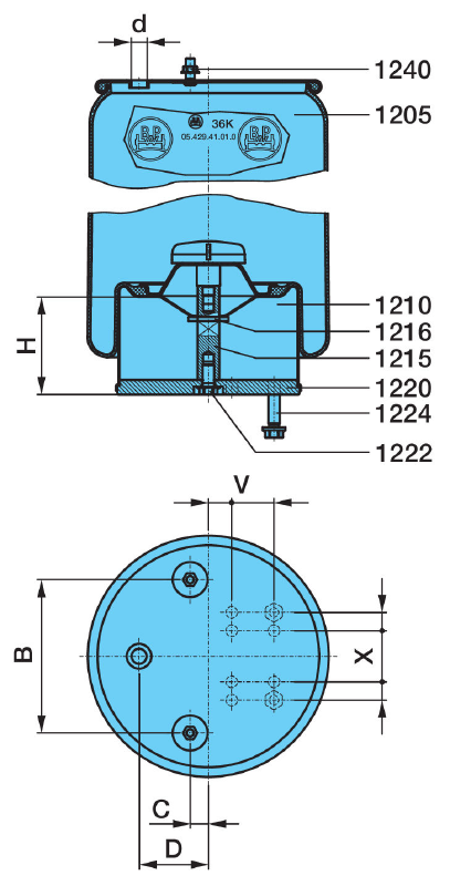 LUFTFJ.BÄLG 36K/120
