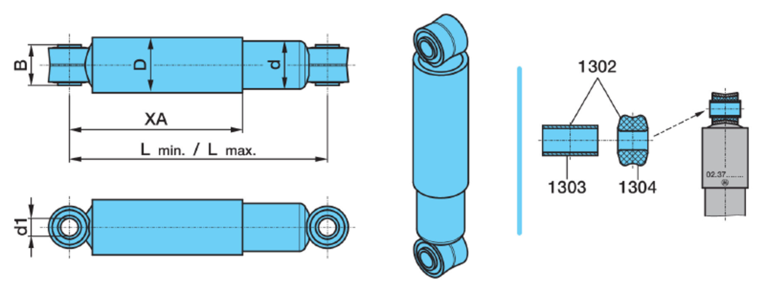 STÖTDÄMPARE 475/795/Ø24/Ø82