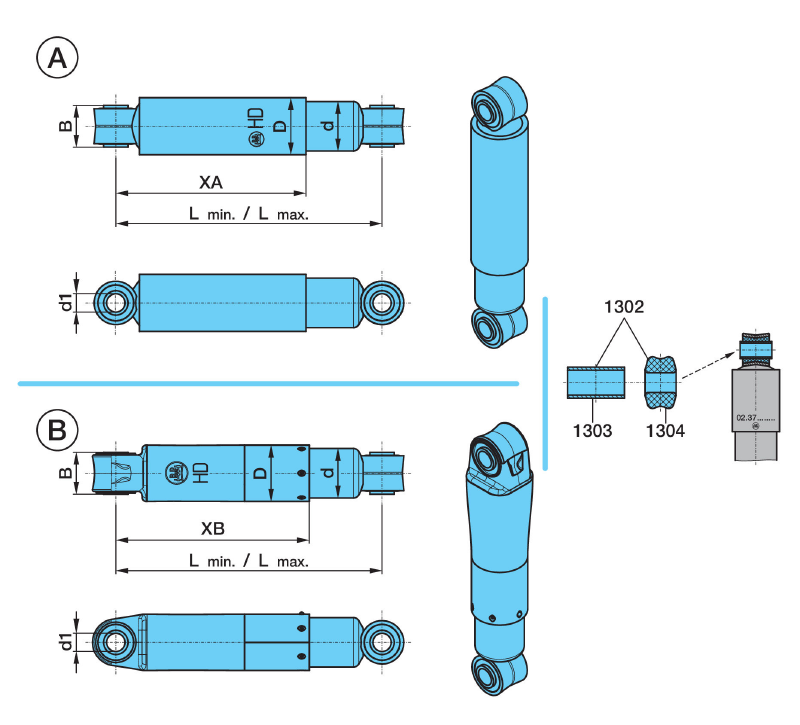 STÖTDÄMPARE 326/496 HD