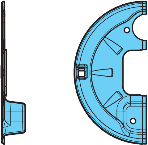 TÄCKPLÅT HÖ UNDRE