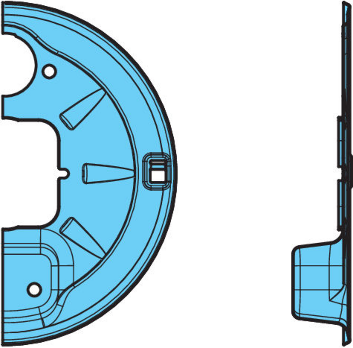 TÄCKPLÅT HÖ ÖVRE