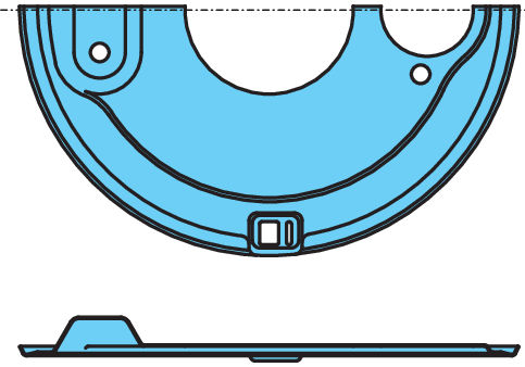 TÄCKPLÅT VÄ UNDRE D127
