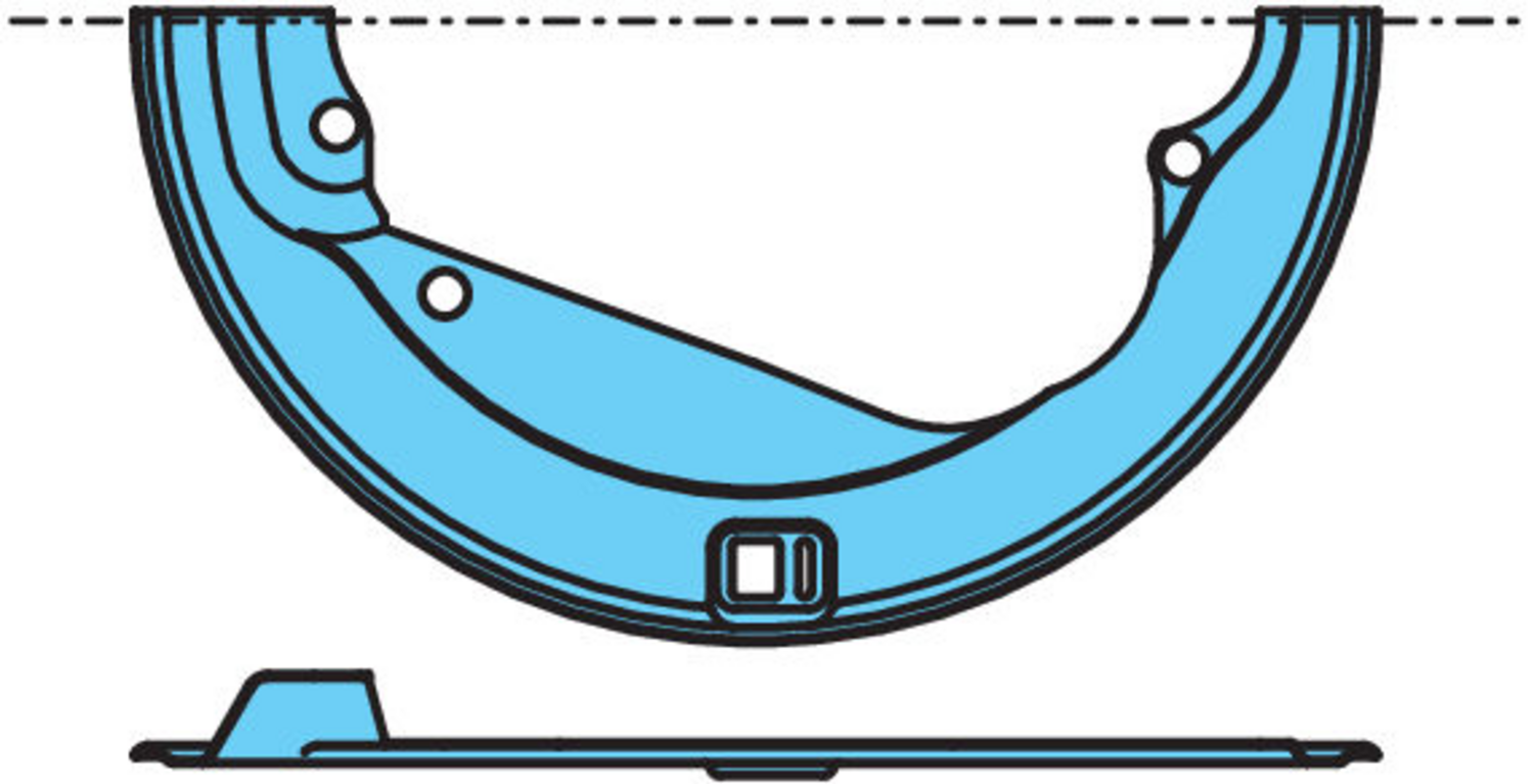 TÄCKPLÅT VÄ FRÄMRE #120