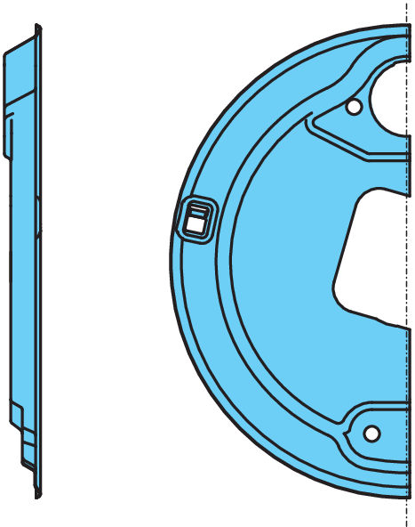 TÄCKPLÅT HÖ UNDRE #120