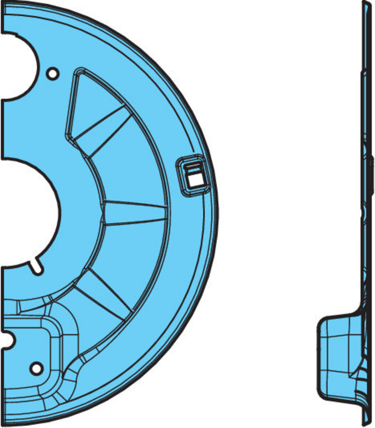 TÄCKPLÅT VÄ UNDRE D110