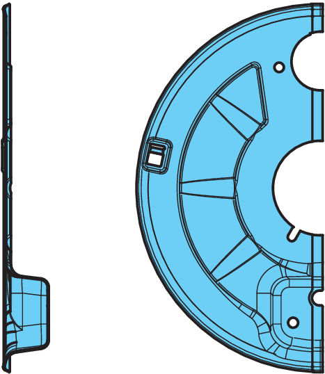 TÄCKPLÅT VÄ ÖVRE D110