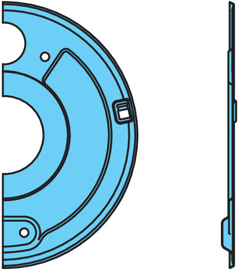 TÄCKPLÅT VÄ UNDRE R127