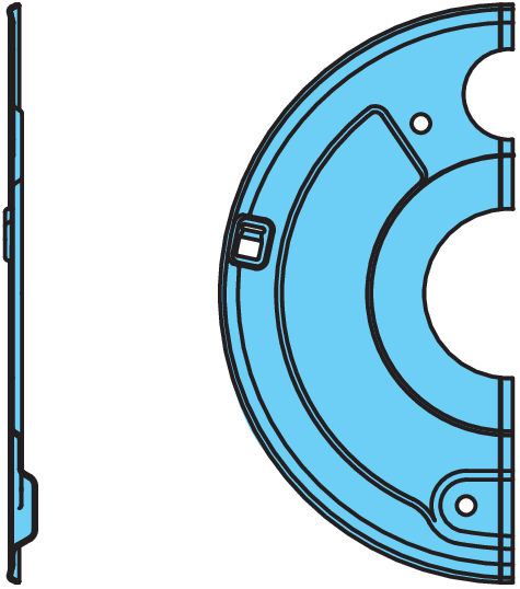 TÄCKPLÅT HÖ UNDRE R127