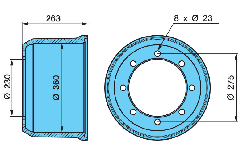 BROMSTRUMMA ECO 3620/8