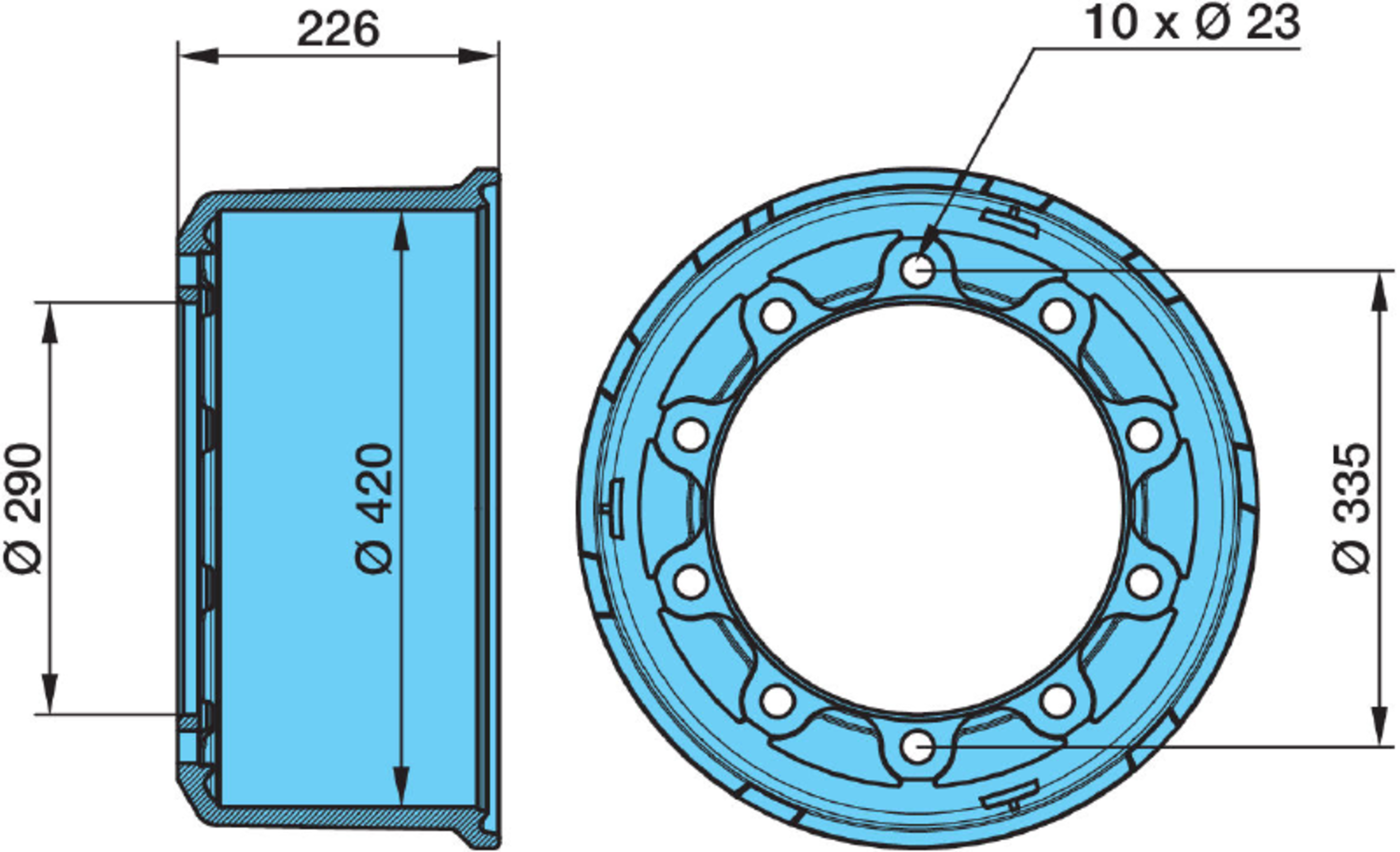 BROMSTRUMMA ECO-DRUM 4218/10