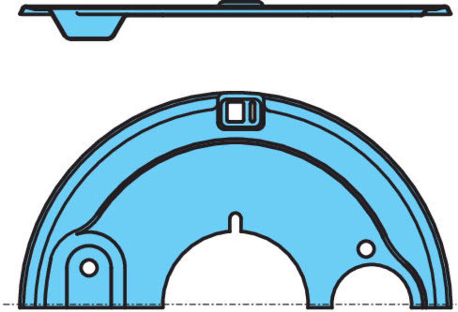 TÄCKPLÅT VÄ ÖVRE D127