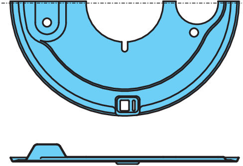 TÄCKPLÅT HÖ ÖVRE D127