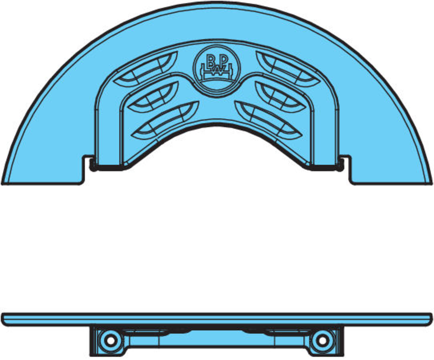 TÄCKPLÅT T. B-NAV SB4309/4345T