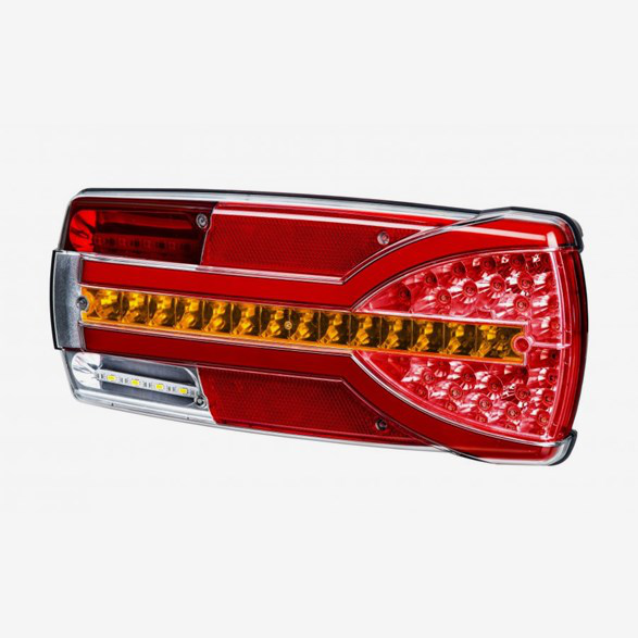 BAKLYKTA CARMEN LED HÖ. MULITF. 12/24V 1,5M KAB. 304*132 MM.