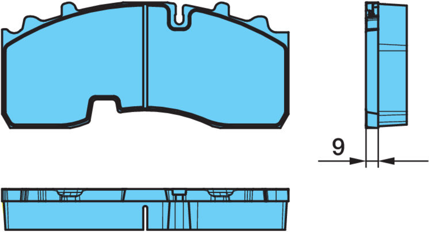 BROMSBELÄGGSATS SB3745