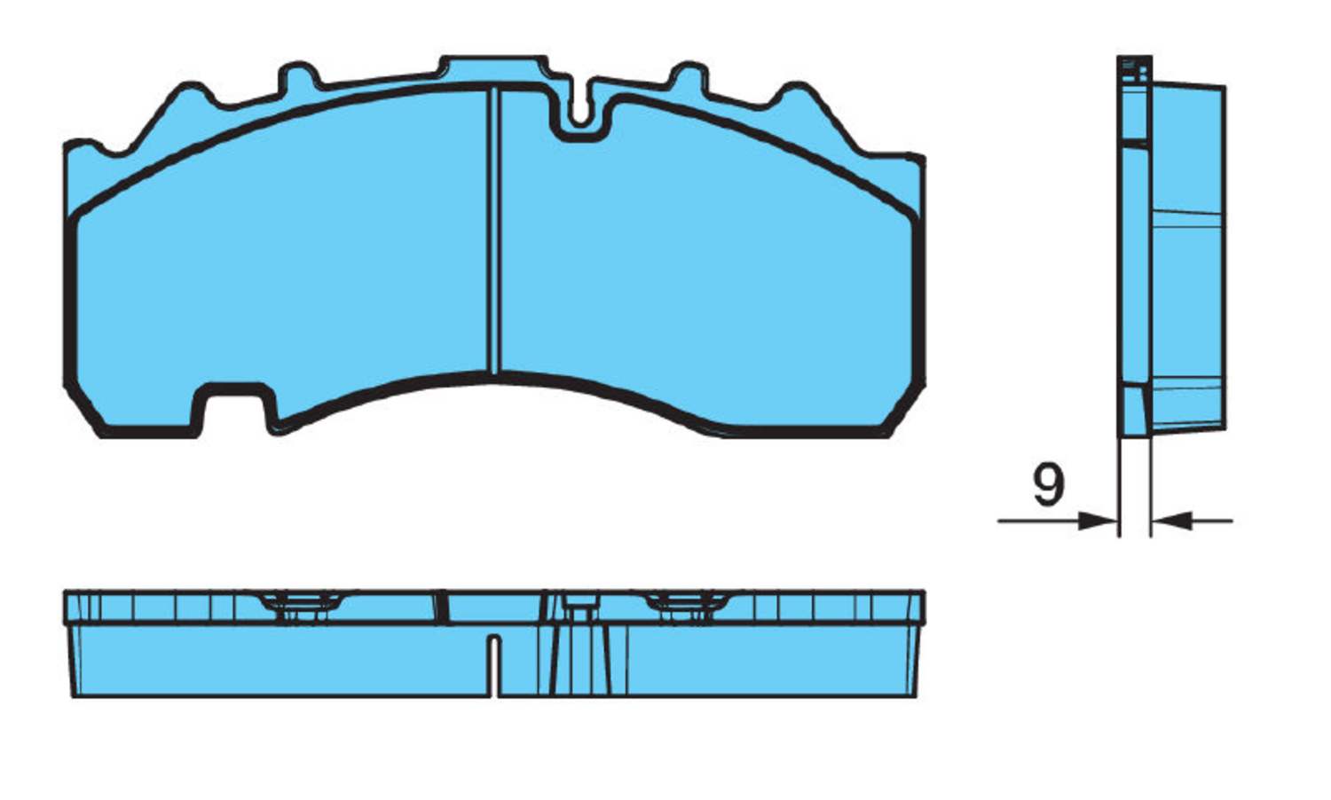 BROMSBELÄGGSATS SB4345