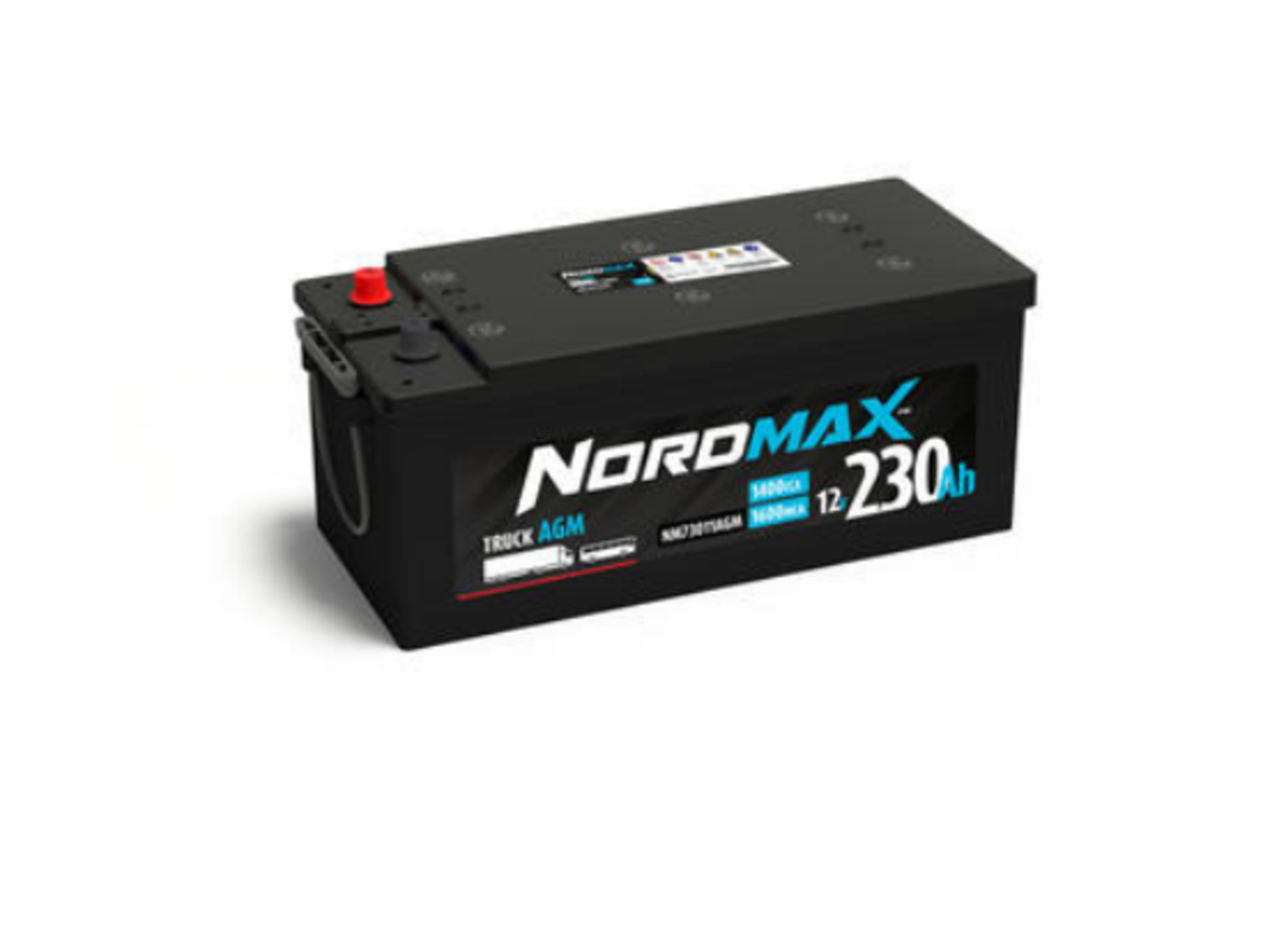 STARTBATTERI NORDMAX 12 V, 180Ah, CCA 1300
